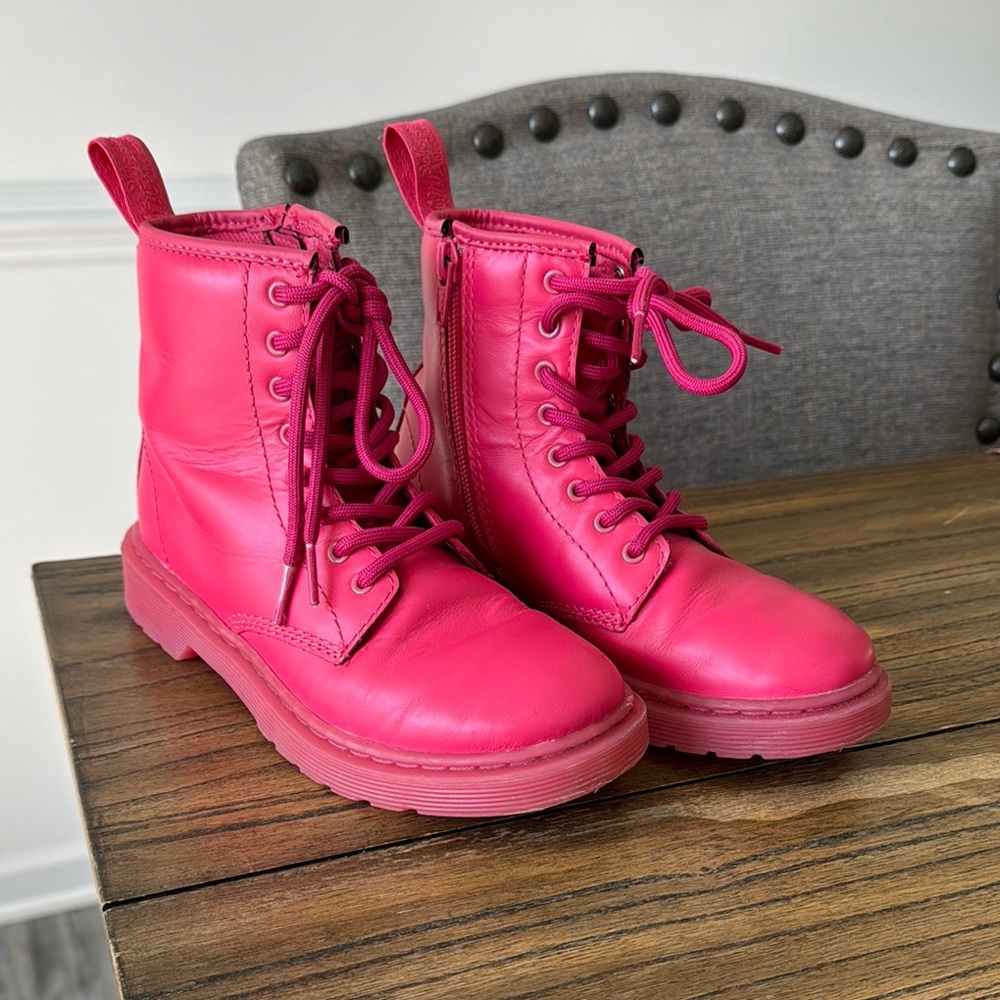 Dr. Martens Pink Kids Boots